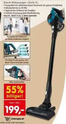 Interspar BOSCH Akkusauger Serie 6 Angebot