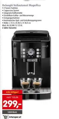 Interspar Delonghi Vollautomat “Magnifica” Angebot