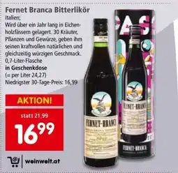 Interspar Fernet Branca Bitterlikör Angebot