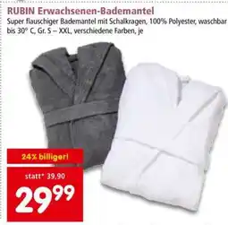 Interspar RUBIN Erwachsenen-Bademantel Angebot