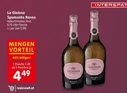 Interspar La Gioiosa Spumante Rosea Angebot