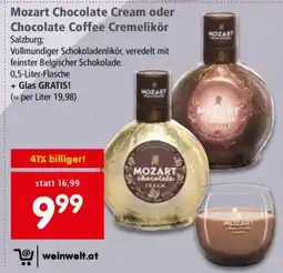 Interspar Mozart Chocolate Cream oder Chocolate Coffee Cremelikör Angebot