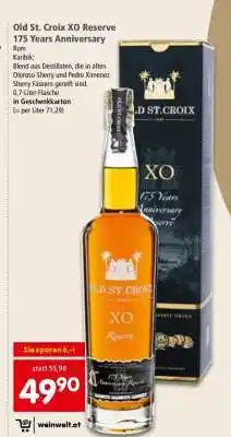 Interspar Old St. Croix XO Reserve 175 Years Anniversary Angebot