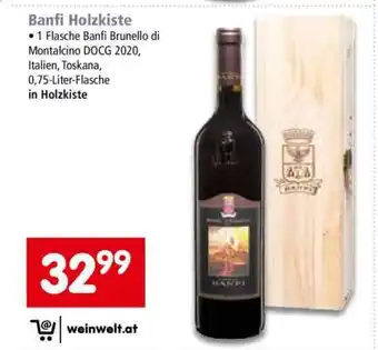 Interspar Banfi Holzkiste Angebot