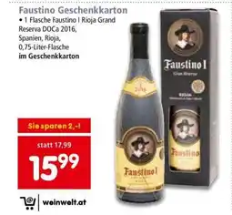 Interspar Faustino Geschenkkarton Angebot