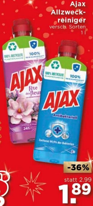 Unimarkt Ajax Allzweck-Reiniger 1 L Angebot