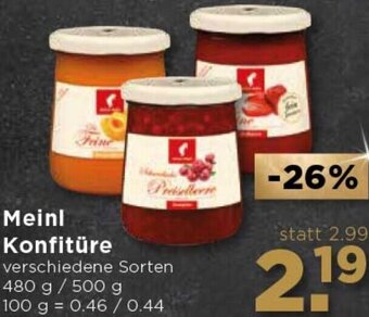 Unimarkt Meinl Konfitüre 480g/500g Angebot