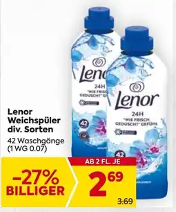 Billa Lenor Weichspüler Angebot