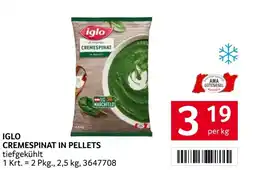 Transgourmet Iglo cremespinat in pellets Angebot