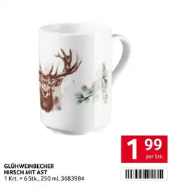 Transgourmet Glühweinbecher hirsch mit ast Angebot