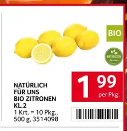 Transgourmet Natürlich für uns bio zitronen Angebot