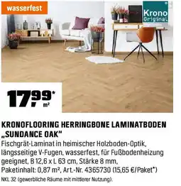 OBI Kronoflooring herringbone laminatboden Angebot