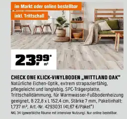 OBI Check one klick-vinylboden Angebot