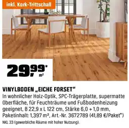OBI Vinylboden eiche forset Angebot