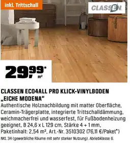 OBI Classen eco4all pro klick vinylboden Angebot