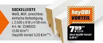 OBI Sockelleiste Angebot
