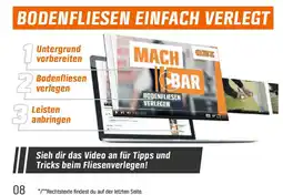 OBI Bodenfliesen einfach verlegt Angebot