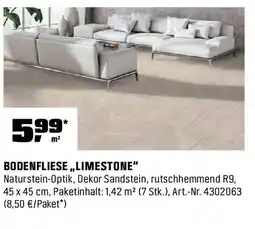OBI Bodenfliese limestone Angebot