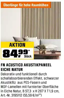 OBI Fn acustico akustikpaneel eiche natur Angebot