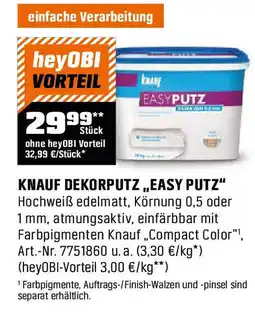 OBI Knauf dekorputz easy putz Angebot