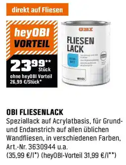 OBI Obi fliesenlack Angebot