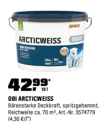 OBI Obi arcticweiss Angebot