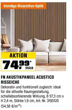 OBI Fn akustikpaneel acustico risseiche Angebot