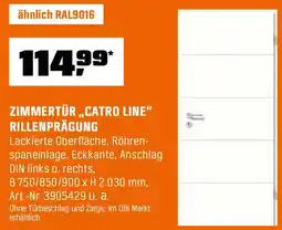 OBI Zimmertür catro line rillenprägung Angebot