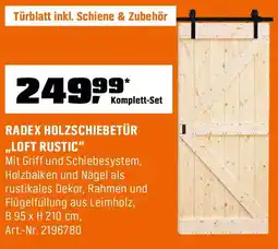 OBI Radex holzschiebetür loft rustic Angebot