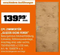 OBI Cpl zimmertür glq335 eiche ferox Angebot