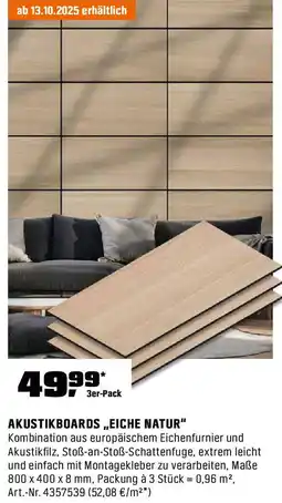 OBI Akustikboards eiche natur Angebot