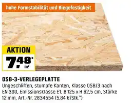 OBI Osb-3-verlegeplatte Angebot