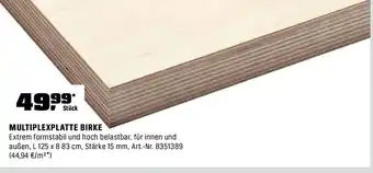 OBI Multiplexplatte birke Angebot