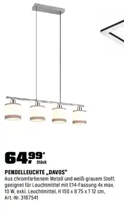 OBI Pendelleuchte davos Angebot