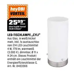 OBI Led tischlampe cyli Angebot
