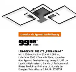OBI Led-deckenleuchte paranday-z Angebot