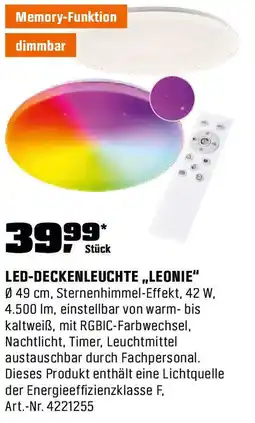 OBI Led deckenleuchte leonie Angebot