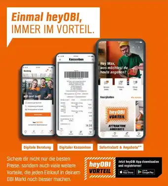OBI Einmal heyobi, immer im vorteil Angebot