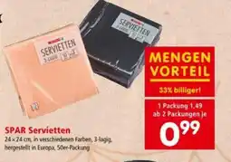Interspar SPAR Servietten Angebot
