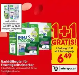 Interspar Nachfüllbeutel für Feuchtigkeitsabsorber Angebot
