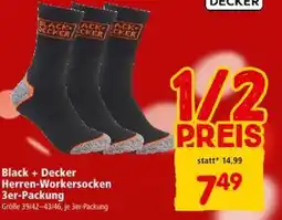 Interspar Black Decker Herren Workersocken Angebot