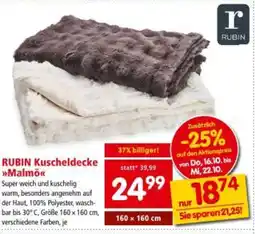 Interspar RUBIN Kuscheldecke Angebot