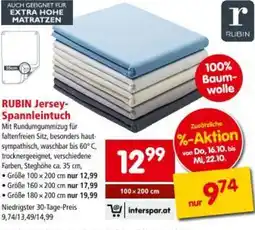 Interspar RUBIN Jersey Spannleintuch Angebot