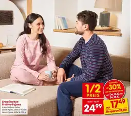 Interspar Erwachsenen Frottee Pyjama Angebot