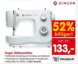 Interspar Singer Nähmaschine Angebot