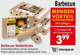 Interspar Barbecue Holzbriketts Angebot