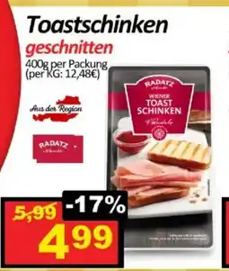 Wurstico Toastschinken geschnitten Angebot