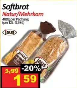 Wurstico Softbrot Natur/Mehrkorn Angebot