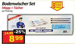 Wurstico Bodenwischer Set Mopp + Tücher Angebot