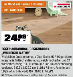 OBI Egger aquadura+designboden wildeiche natur Angebot
